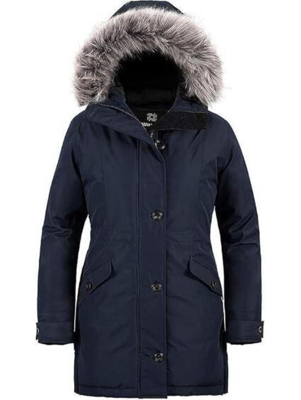 NWOT Wantdo Women's Winter Parka Waterproof Faux Fur Hooded Coat, 3XL